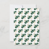 フローラプリンセスのダークグリーンドレス 出欠カード (裏面)