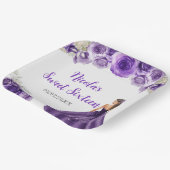 フローラプリンセスのパープルドレスSweet sixteen ペーパープレート (傾斜あり)