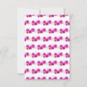 フローラプリンセスのホットピンク 出欠カード (裏面)