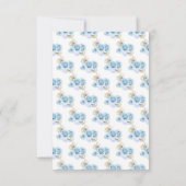 フローラプリンセスのライトブルードレスの食事の選択 出欠カード (裏面)