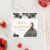 フローラプリンセスインブラックドレスSweet sixteen スタンダードカクテルナプキン (インサイチュ)