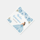 フローラプリンセスインブルードレスキンセアニェラ スタンダードカクテルナプキン (角)