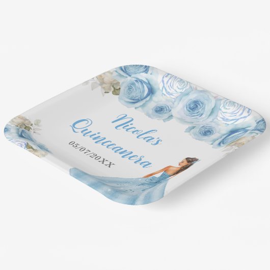 フローラプリンセスインブルードレスキンセアニェラ ペーパープレート (傾斜あり)