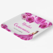 フローラプリンセスインホットピンクドレスキンセアニェラ ペーパープレート (傾斜あり)