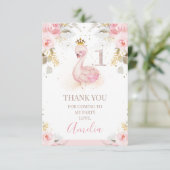 フローラプリンセススワン1日サンキューカード 招待状 (スタンド正面)