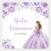 フローラプリンセスダスティパープルドレスキンセアニェラ スクエアシール (正面)