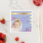 フローラプリンセスフォト誕生日 スタンダードカクテルナプキン (インサイチュ)