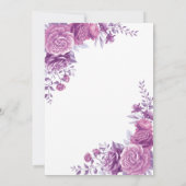 フローラプリンセスベビーシャワー招待状 招待状 (裏面)