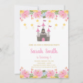 フローラプリンセス城誕生日招待状 招待状 (正面)