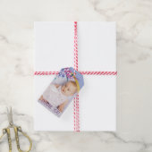 フローラプリンセス誕生日写真 ギフトタグ (より糸付き)