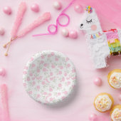 フローラプリントかわいい ペーパーボウル (パーティー)