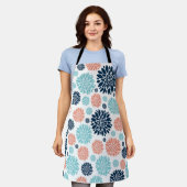 フローラプリントエプロン エプロン (着用した状態)
