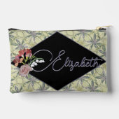 フローラプリントカットソーバッグ アクセサリーポーチ (裏面)