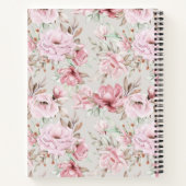 フローラプリントスパイラルノートブック ノートブック (裏面)