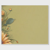 フローラプリント包装紙シート ラッピングペーパー (フラット)