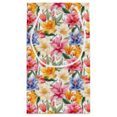 フローラプリント抱き枕 スモールペーパーバッグ (裏面)