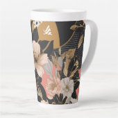 フローラプリント カフェラテマグ (右アングル)