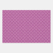 フローラプリント、プラム、玉、桃ラッピングPa ラッピングペーパーシート (正面)