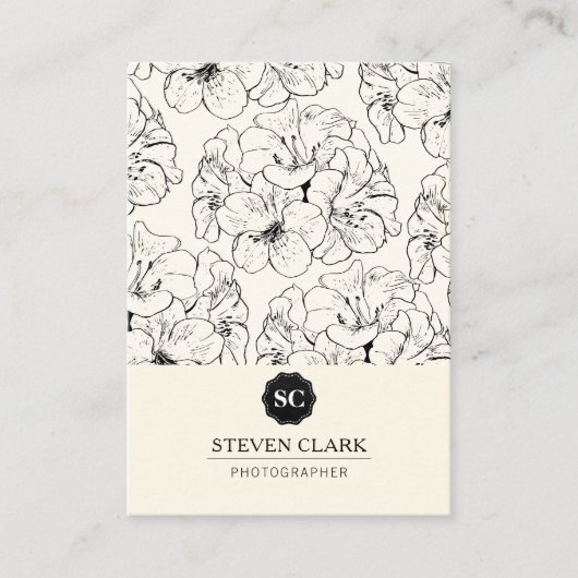 フローラプリント 名刺 (正面)