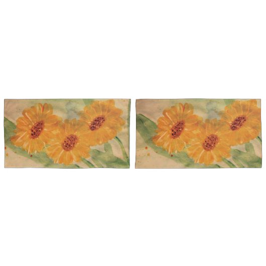 フローラプレイド 枕カバー (正面-セット)