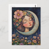 フローラヘアドレと三日月 ポストカード (正面/裏面)