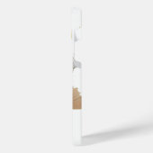 フローラベクトル金ゴールド画像 iPhoneケース (左側面)