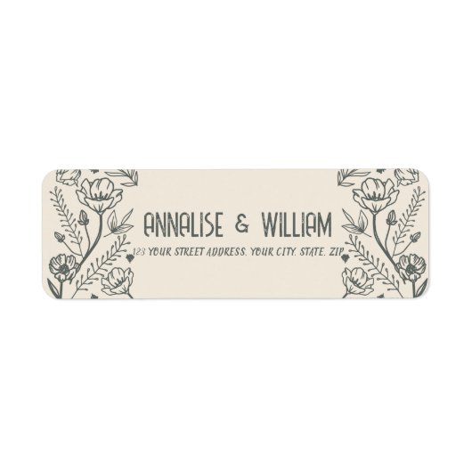 フローラベクトル ラベル (正面)