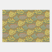 フローラベッドマスタード ラッピングペーパーシート (正面)