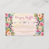 フローラベビシャワーおむつラッフルカード エンクロージャーカード (正面)