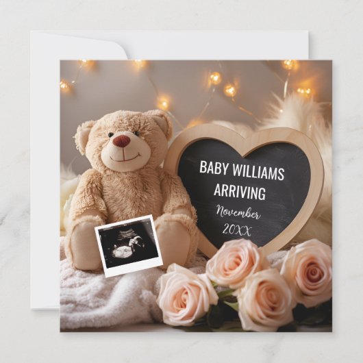 フローラベビーのソーシャルメディア発表 招待状 (正面)