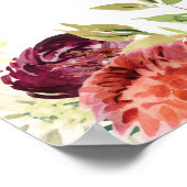 フローラベビーは甘い赤ちゃんシャワーのサイン ポスター (角)