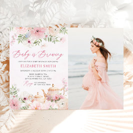 フローラベビーは紅茶パーティー赤ちゃんシャワー写真 招待状