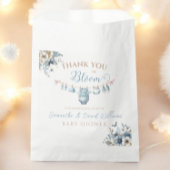 フローラベビーイン開花ブルー男の赤ちゃんシャワー フェイバーバッグ