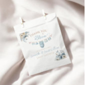 フローラベビーイン開花ブルー男の赤ちゃんシャワー フェイバーバッグ