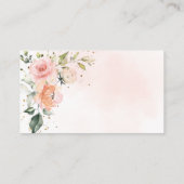 フローラベビーイン開花ベビーシャワーおむつラッフル エンクロージャーカード (裏面)