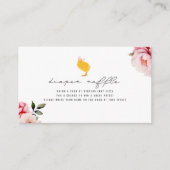 フローラベビーガールシックおむつラッフル エンクロージャーカード (正面)