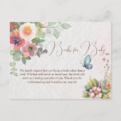 フローラベビーガールシャワーエンクロージャ ポストカード (正面)