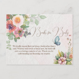 フローラベビーガールシャワーエンクロージャ ポストカード