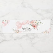 フローラベビーシャワーにおける開花コケットベビー ペットボトルラベル (シングルラベル)