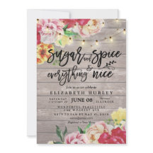 フローラベビーシャワーシュガー&スパイス&オールナイス