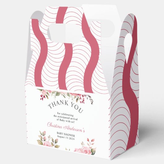 フローラベビーシャワーバラ カラフル フェイバーボックス (オープン)