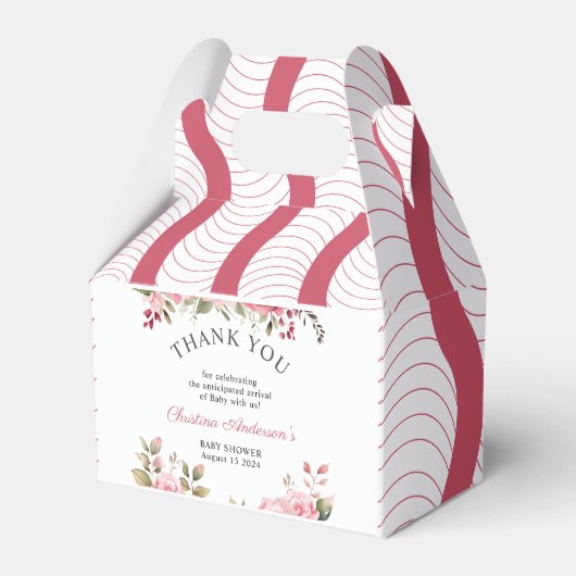 フローラベビーシャワーバラ カラフル フェイバーボックス (正面サイド)