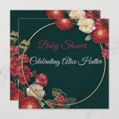 フローラベビーシャワー招待状 シーズンカード (正面/裏面)