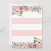 フローラベビーシャワー招待状 招待状 (裏面)