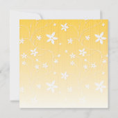 フローラベビーシャワー招待状（黄色い花付き） 招待状 (裏面)