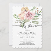 フローラベビーシャワー招待状FB10 セーブザデート (正面)