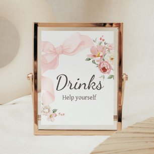 フローラベビーシャワー飲料における開花コケットベビー ポスター