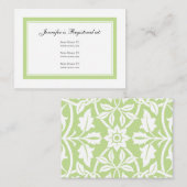フローラベビーレジストリカード – ベビー緑 エンクロージャーカード (正面/裏面)