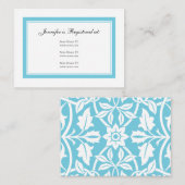 フローラベビーレジストリカード – Sky Blue エンクロージャーカード (正面/裏面)