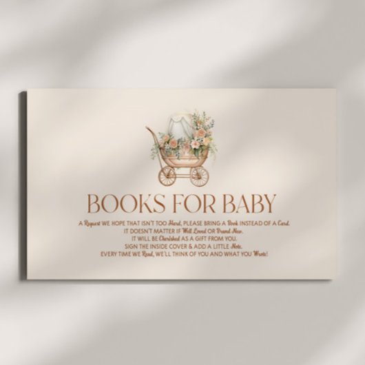 フローラベビー台車用ベビーシャワーベビー エンクロージャーカード